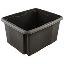 Boîte de rangement 'emil eco', 24 litres, graphite