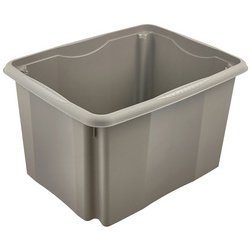 Boîte de rangement 'emil eco', 30 litres, stone grey