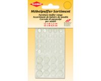 Assortiment de butoirs de meuble, transparent