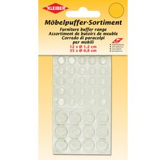 Assortiment de butoirs de meuble, transparent