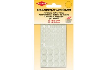 Assortiment de butoirs de meuble, transparent