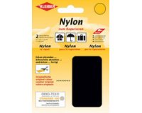 Pièce de réparation nylon, autocollant, noir