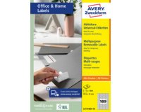 Etiquette universelle, 35,6 x 16,9 mm, blanc