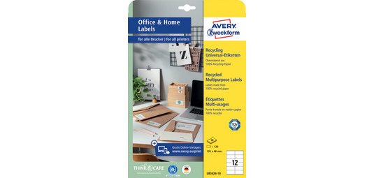 Etiquettes multi-usage recyclées Home Office