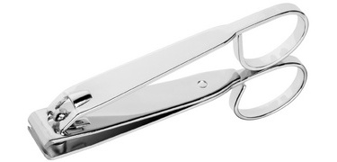 Chrom-Nagelknipser mit Scherengriffen