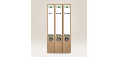 Étiquette dos classeur recyclée Home Office