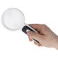 Loupe avec LED, rond, noir/blanc