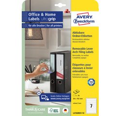 Etiquettes pour dos de classeur, 38 x 192 mm