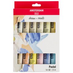 ROYAL TALENS Peinture acrylique AMSTERDAM Pastel, 12 x 20 ml