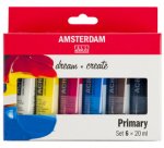 ROYAL TALENS Peinture acrylique AMSTERDAM Primary, 6x 20 ml