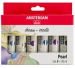 ROYAL TALENS Peinture acrylique AMSTERDAM Pearl, 6 x 20 ml