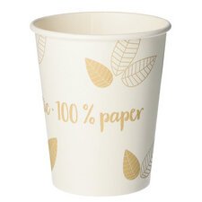 Kartonnen beker 'pure' ZERO 0,2 L beige/crème