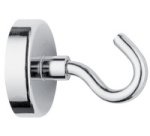 Crochet aimanté, diamètre: 48 mm, rond, argent