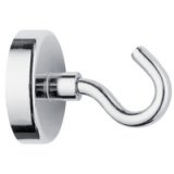 Crochet aimanté, diamètre: 48 mm, rond, argent