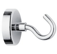 Magneethaak diameter 48 mm rond zilver