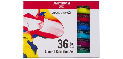 Amsterdam acrylverf tube van 20 ml, doos van 36 stuks