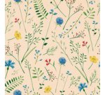 Serviettes à motif 'Sommaräng', 330 x 330 mm,naturel