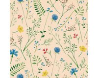 Serviettes à motif 'Sommaräng', 330 x 330 mm,naturel