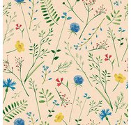 Serviettes à motif 'Sommaräng', 330 x 330 mm,naturel