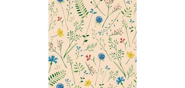 Serviettes à motif 'Sommaräng', 330 x 330 mm,naturel