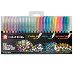 Stylo roller à encre gel Gelly Roll Mix, étui de 24