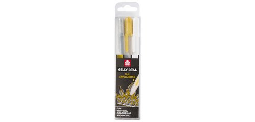Stylo roller encre gel Gelly Roll 'Or-Argent-Blanc'