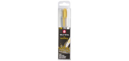 Stylo roller encre gel Gelly Roll 'Or-Argent-Blanc'