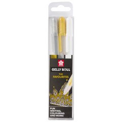 Stylo roller encre gel Gelly Roll 'Or-Argent-Blanc'