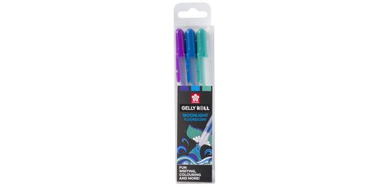 Sakura roller Gelly Roll Moonlight Oceaan, etui met 3 stuks in geassorteerde kleuren