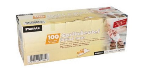 Low-density polyethylene piping bag, transparent, 2.6 l