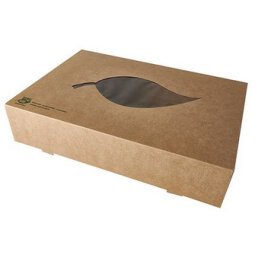 Cateringbox "Pure", bruin karton