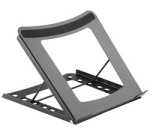 Support pour ordinateur portable, en acier, noir