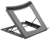 Support pour ordinateur portable, en acier, noir
