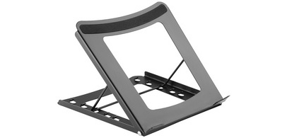 Laptop stand, steel, black
