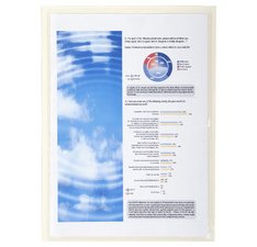 Sachet de 10 pochettes adhésives PVC lisse 14/100e - A4 - Cristal