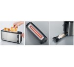 Grille-pain à fente longue AT 2515, inox / noir