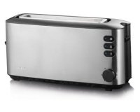 Grille-pain à fente longue AT 2515, inox / noir