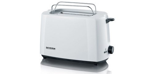 Grille-pain 2 tranches AT 2286, blanc/noir