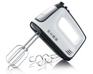 Elektrischer Handmixer HM 3830, weiß/schwarz auf