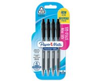 Paper:Mate Stylo encre gel FlexGrip GEL, blister de 4, noir