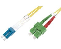 Câble patch à fibres optiques, LC-Duplex - SC-Duplex