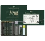FABER-CASTELL Set crayons PITT GRAPHITE, étui de 26 pièces