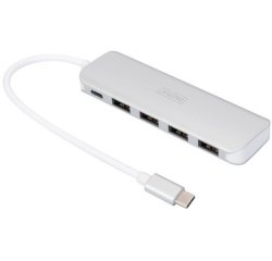 Hub USB-C 3.0, 4 poorten, zilver