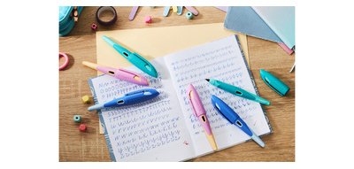 Stylo plume EASYbirdy L Pastel Edition, bleu/azur