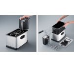 Friteuse électrique FR 3431, acier inoxydable/noir