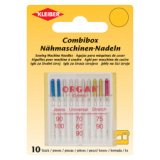 Sewing machine needles, combined box of 10