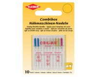 Sewing machine needles, combined box of 10