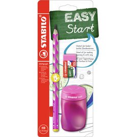 Kit pour écolier EASYgraph, pour gauchers, rose vif