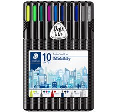 Etui staedtler triplus mobily set 10 unites 4 feutres 2     stylos 1 porte-mine 2         surligneurs 1 regle
