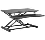 Station de travail assis-debout pour 1 écran, noir